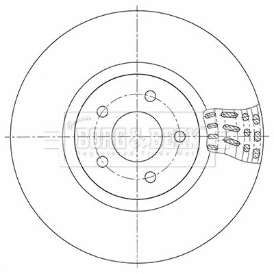 BORG & BECK Тормозной диск BBD5348